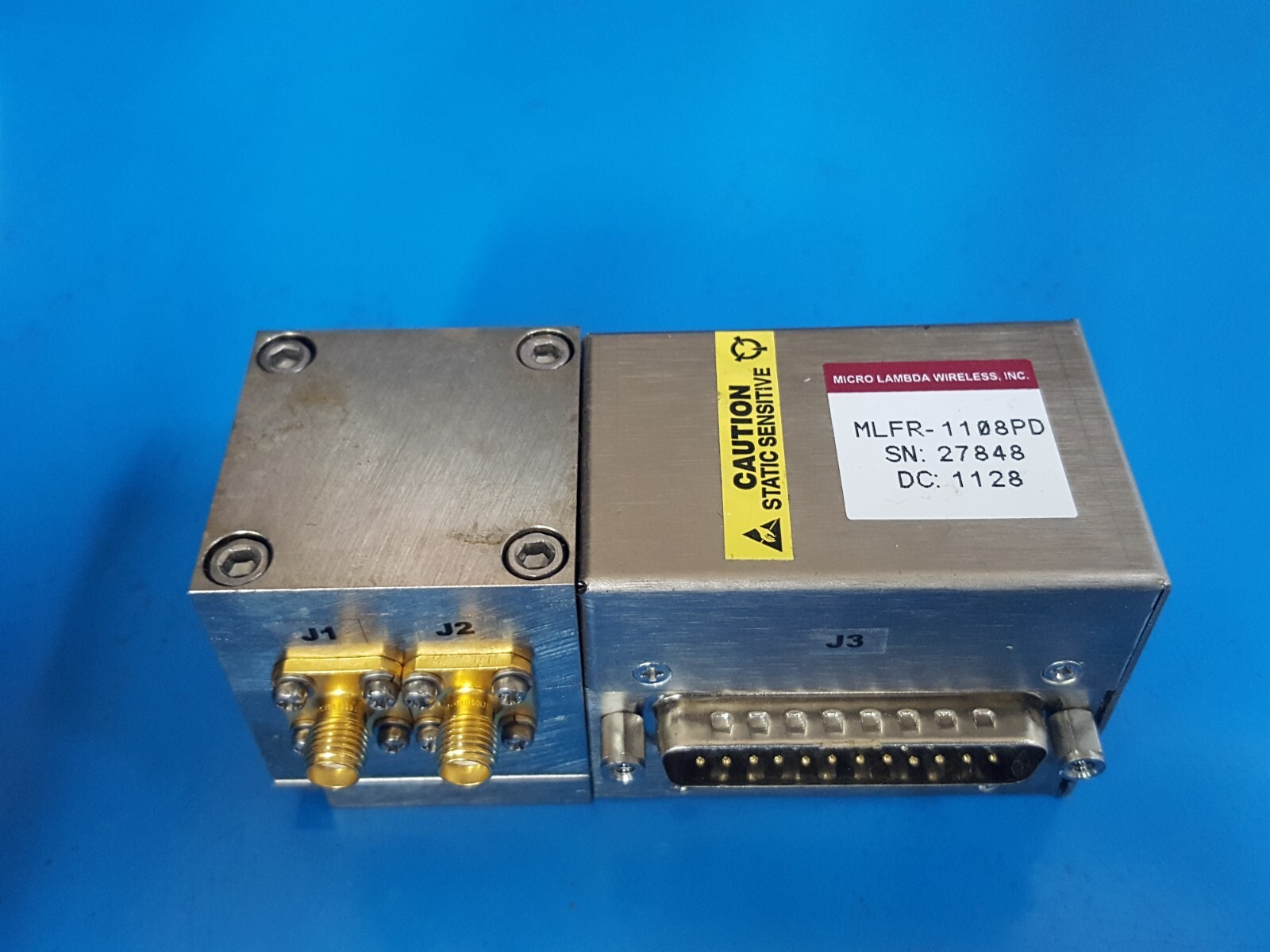 MICRO-LAMBDA MLFR-1108PD: Electromagnetic Band-Reject YIG Filter (27848)