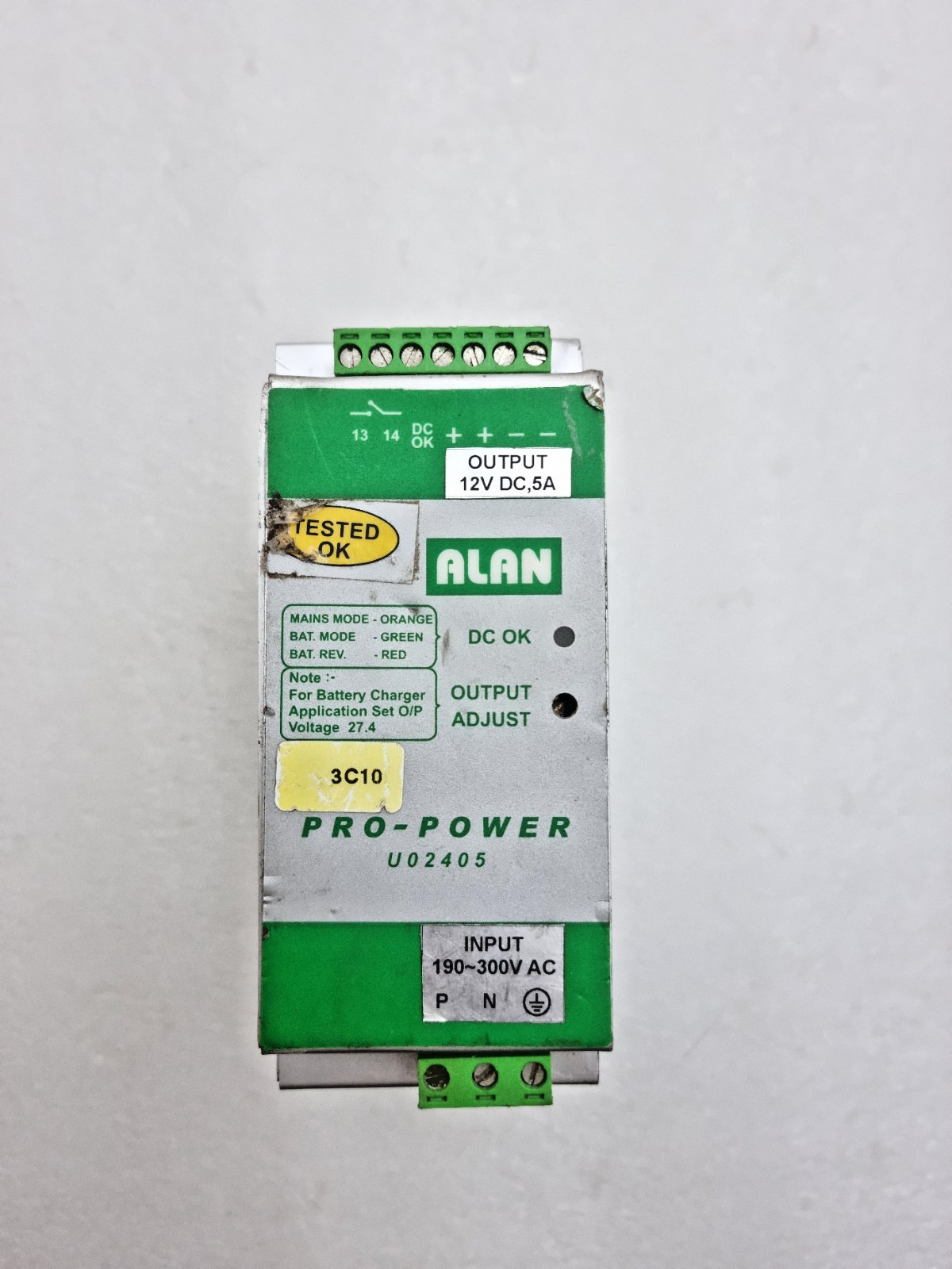 ALAN Pro-power-U02405 Input 190~300Vac Output-12Vdc 5A