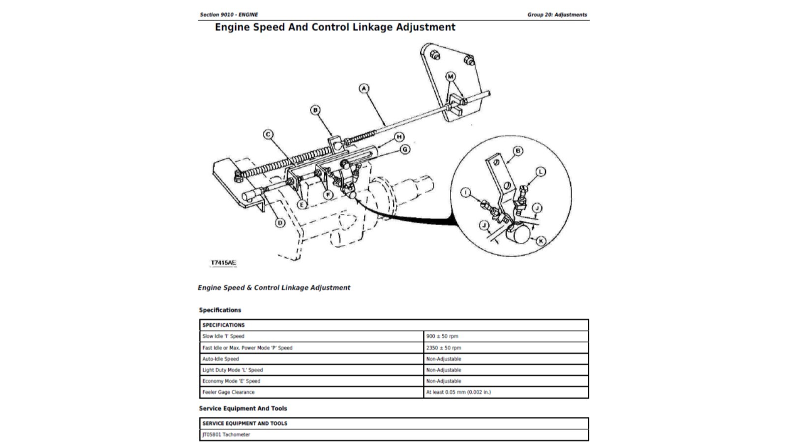John Deere 490E Excavator Diagnostic Operation Test Technical Manual TM1504 PDF