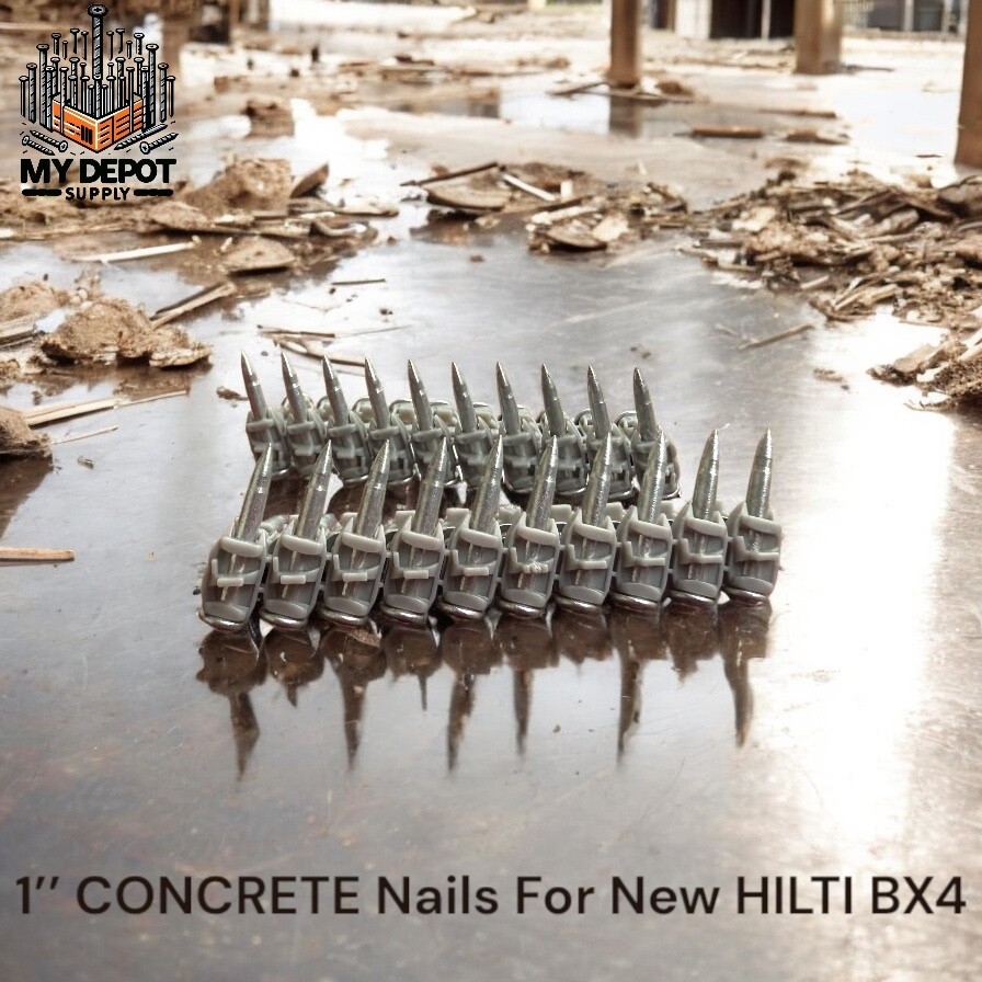 1000x 1’’ CONCRETE Nails for Hilti BX4 – NAILS FOR BX4 25mm Pins