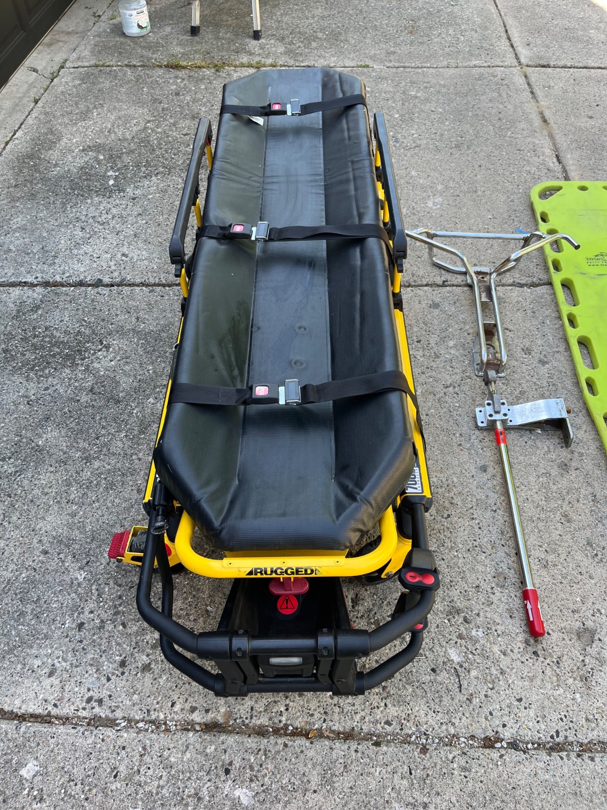 Styker PowerPro XT 6500 Stretcher, Mounting Hardware and Iron Duck Backboard