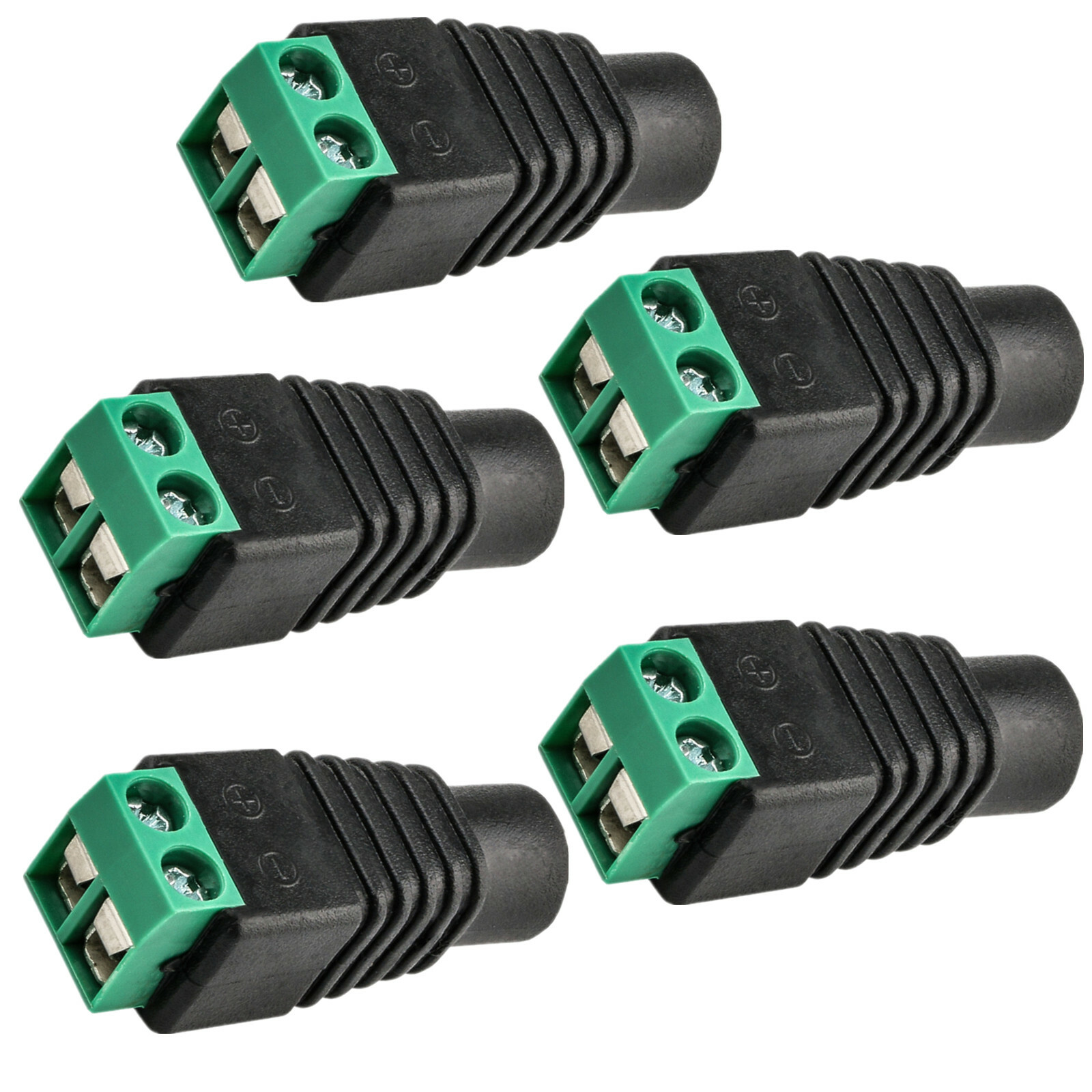 Kastar 5x 12V Female 2.5×5.5mm DC Power Plug Jack Adapter Connector for CCTV ZH