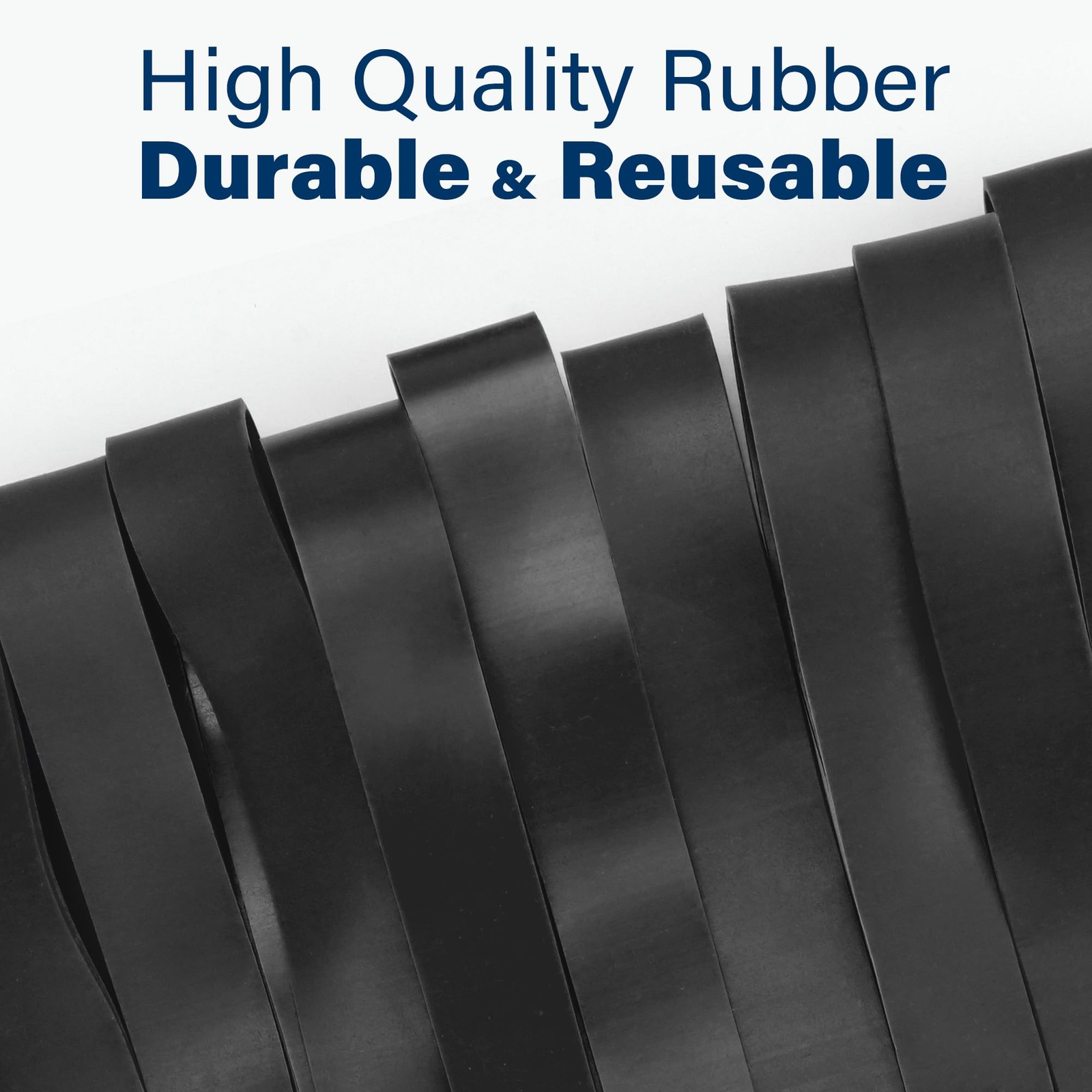 Large Rubber Bands, 30Pcs Size 107 Big Wide Elastic Bands, Heavy Duty Black L…