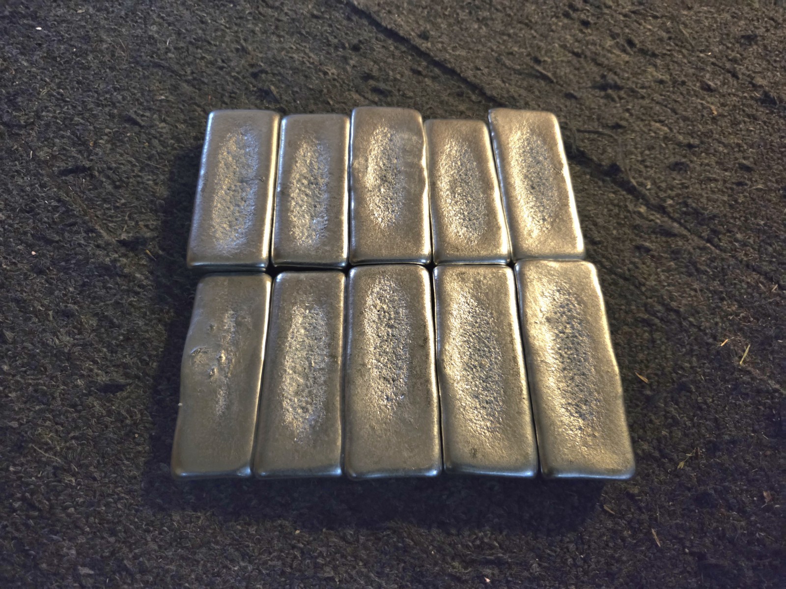 14 lbs + of Zinc ingots Great For Castings