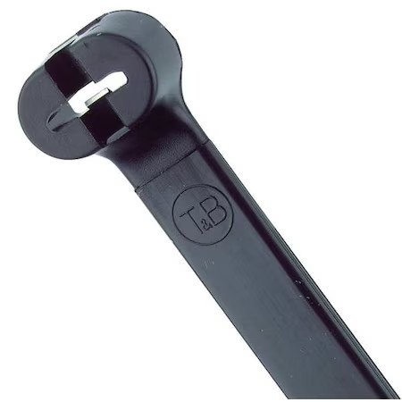 Ty-Rap Ty5277mx Cable Tie, 24-1/2 In L, 7 In Max Bundle Dia., Black, Nylon 6/6,
