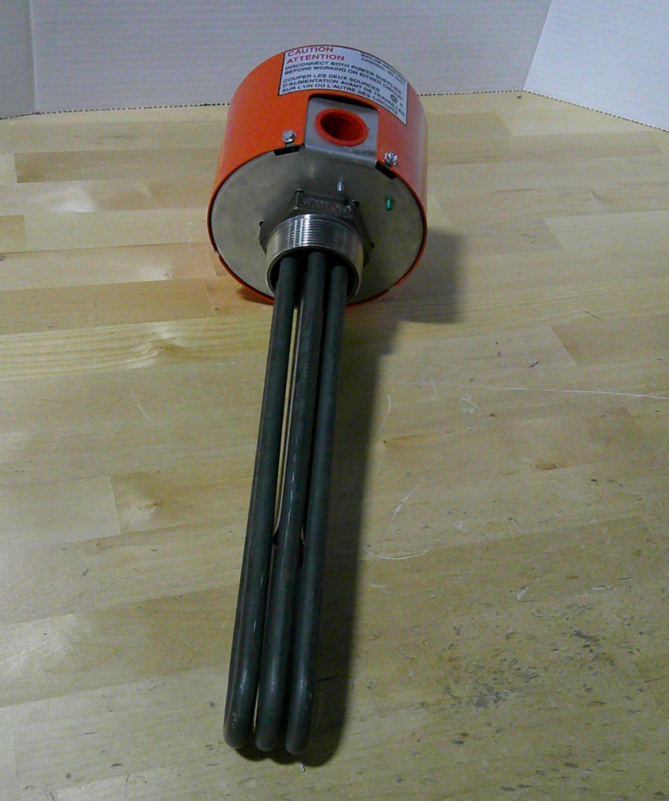 Watlow Screw Plug Immersion Heater BHN611C13S5A 4500W 480V 3PH NEW Old Stock