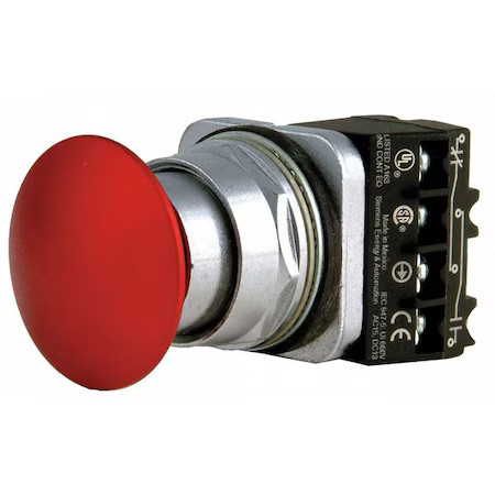 Siemens 52Bp2a2 Push Button Operator, 30 Mm, Red