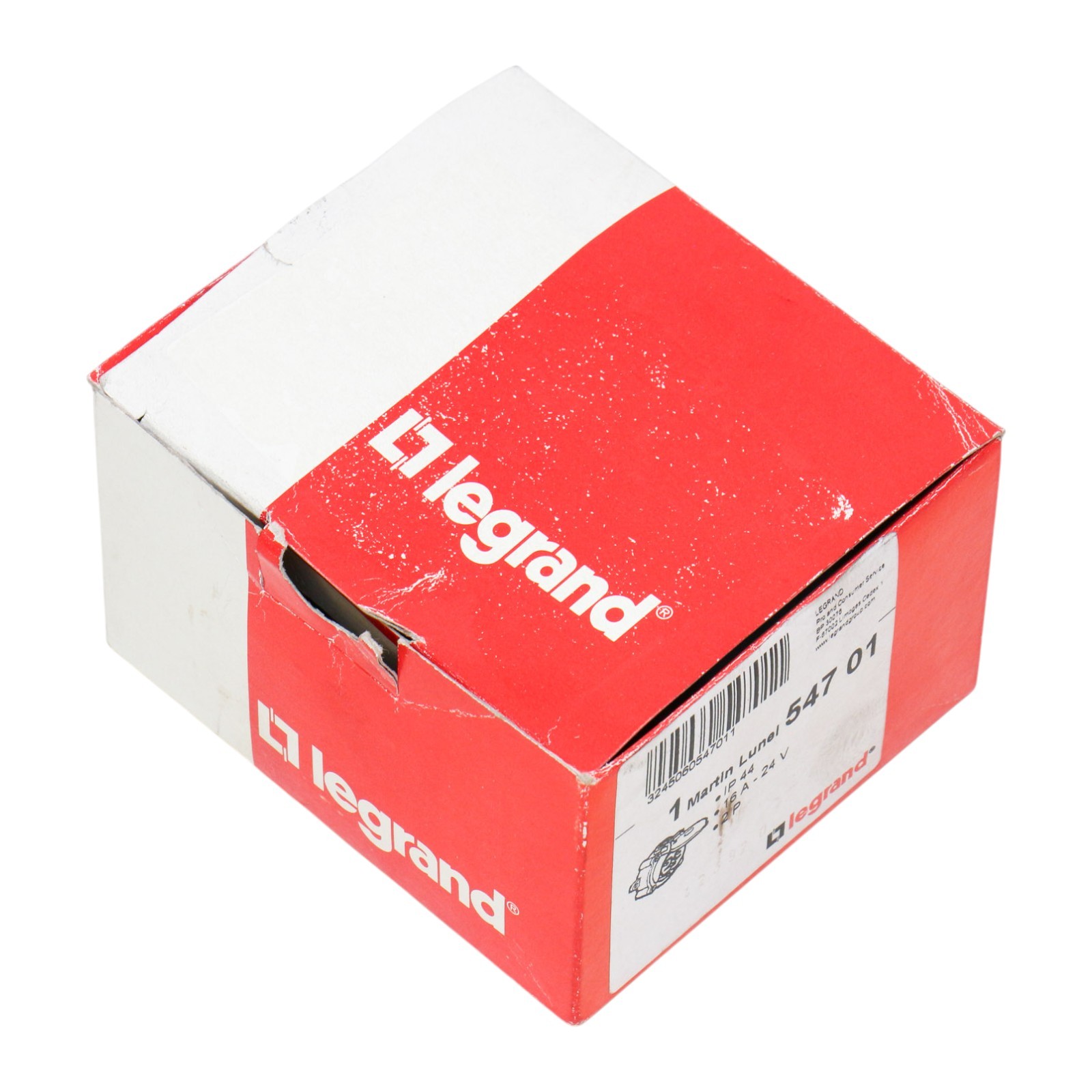 54701 LEGRAND, Martin Lunel surface-mounted base 24V – 16A – 2P – IK09 – plast,