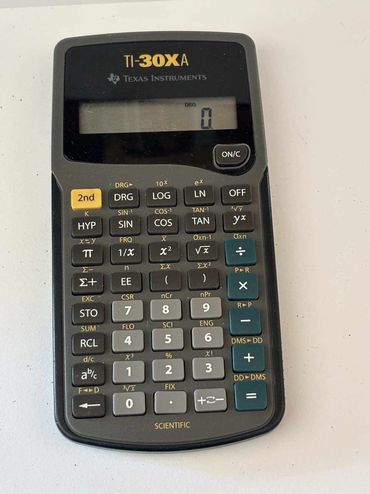 Texas Instruments TI30XA Battery Scientific Calculator No Cover