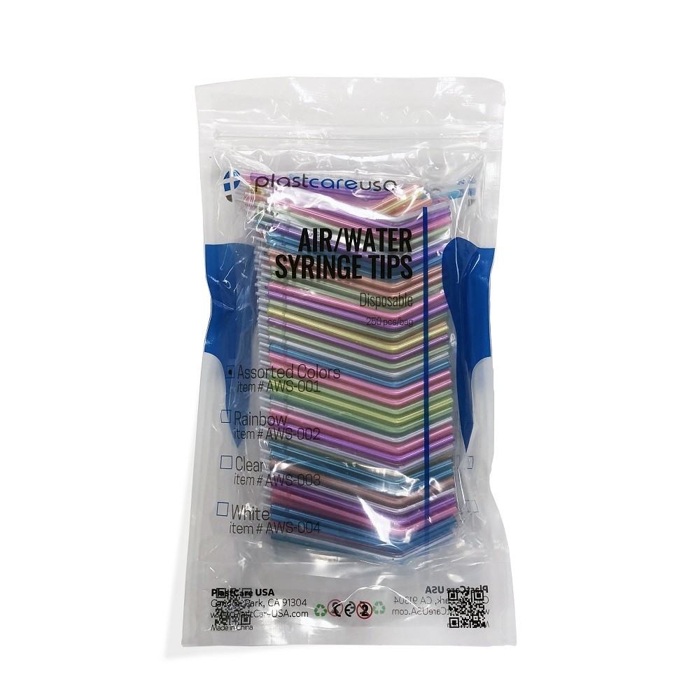 DENTAL AIR WATER SYRINGE TIPS ASSORTED 250/TIPS