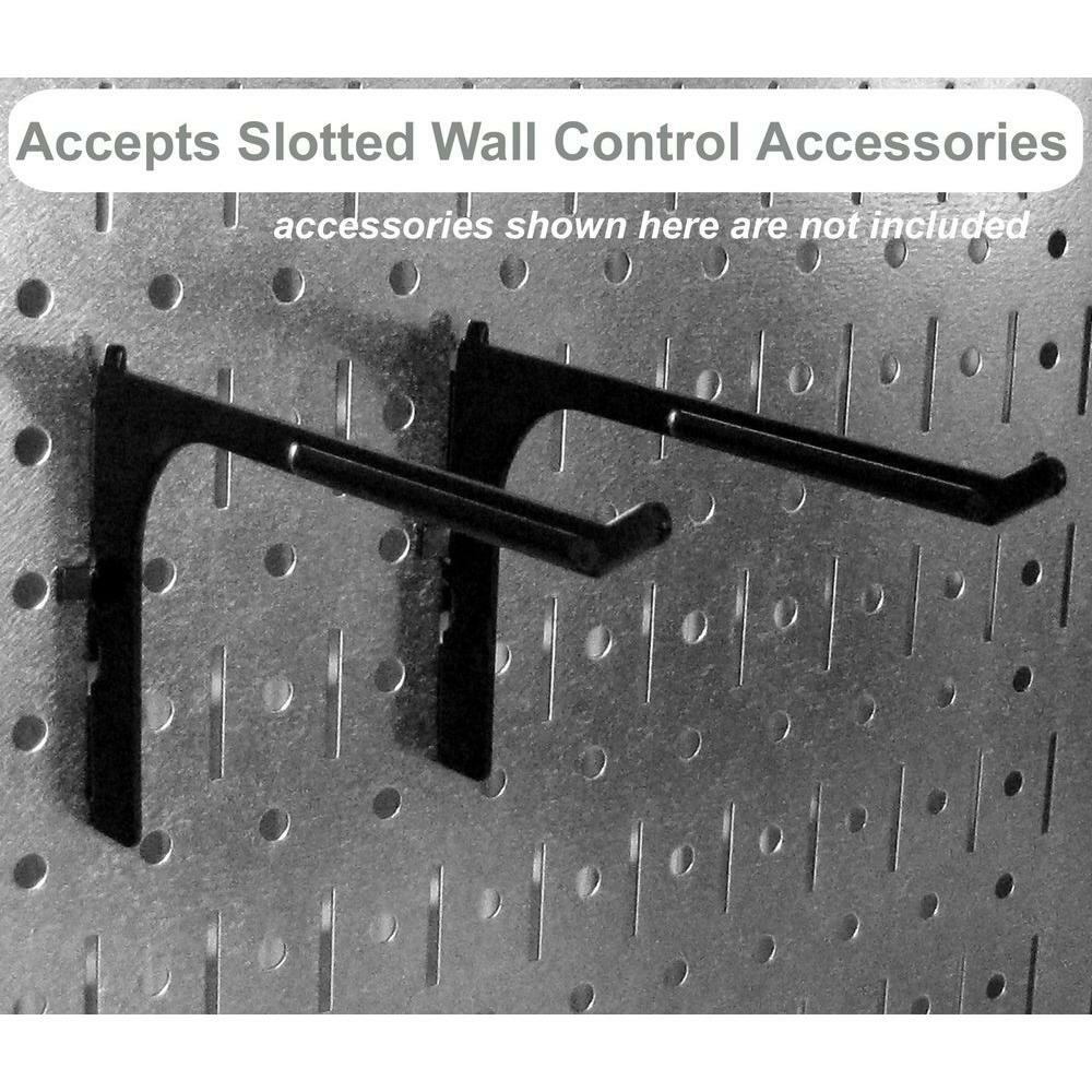 Wall Control Pegboard Pack 32 in. x 32 in. Galvanized Steel Installation Kit