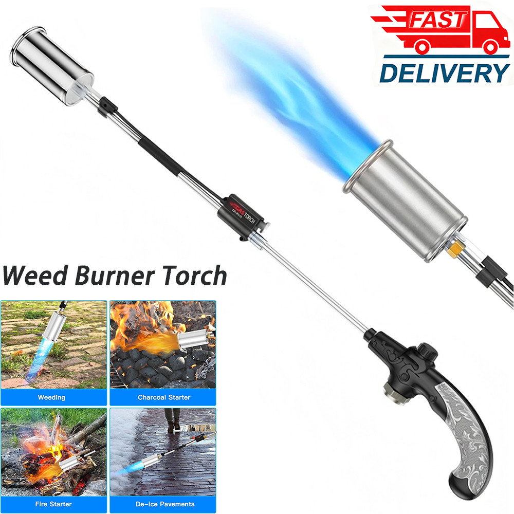 Propane Torch Weed Burner Weed Torch Flamethrower Heavy Duty Blow Torch Control