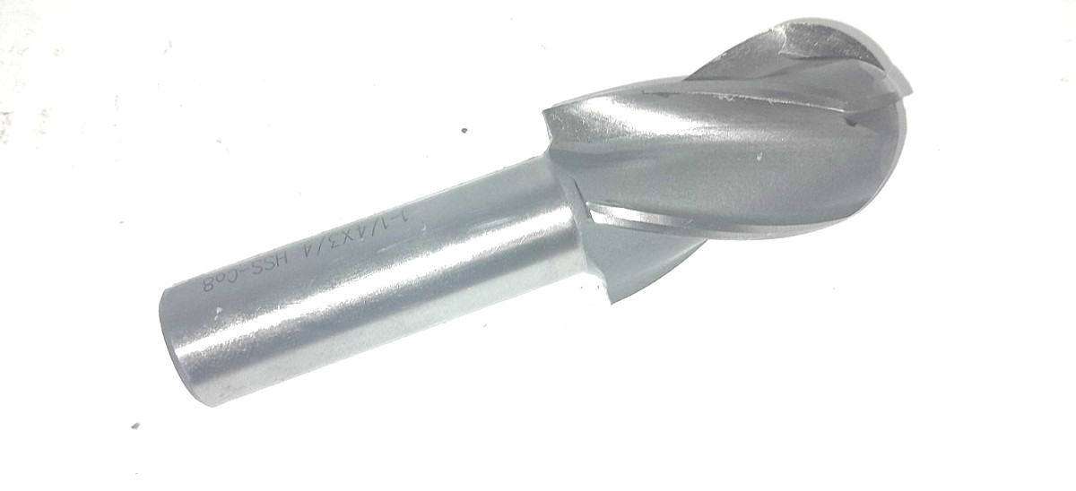 1-1/4″ Ball Nose End Mill, 2″-Flute, 3/4″-Shank, 4-1/2″-OAL,CO (UE-10-I-8)