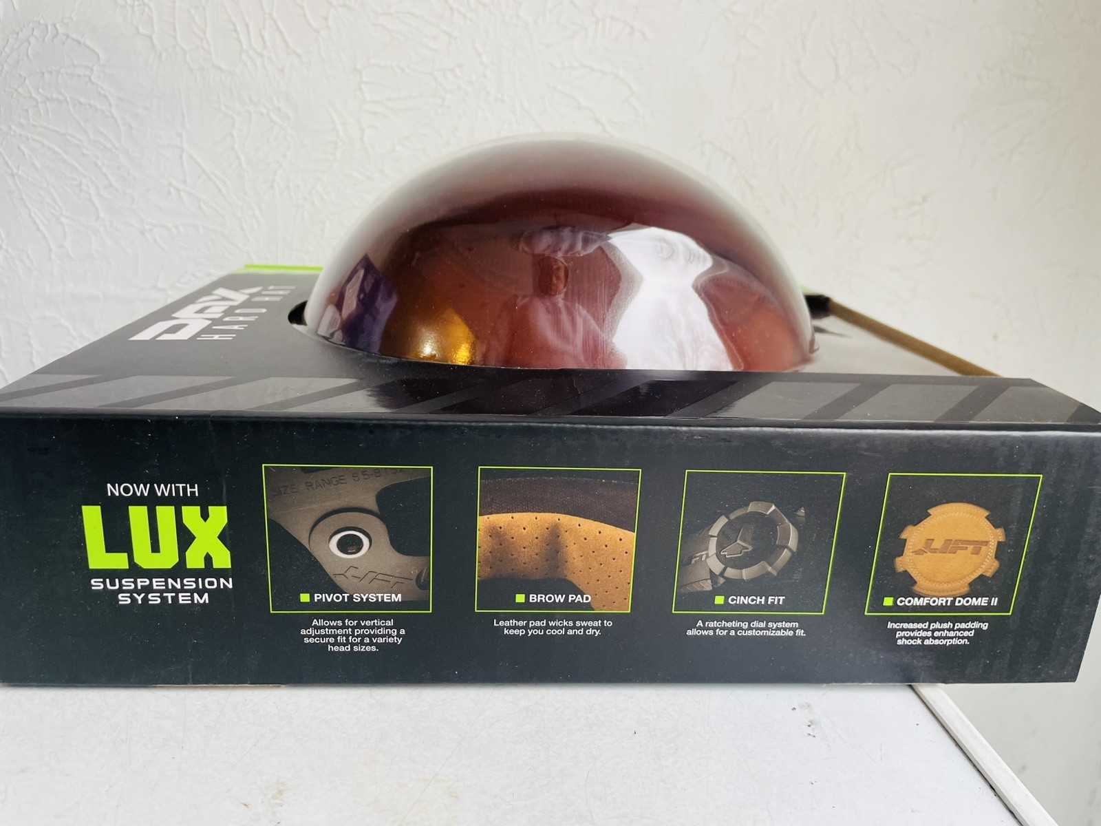 LIFT Safety DAX Fiber Reinforced Resin Full Brim Hard Hat w/ Ratchet Suspension
