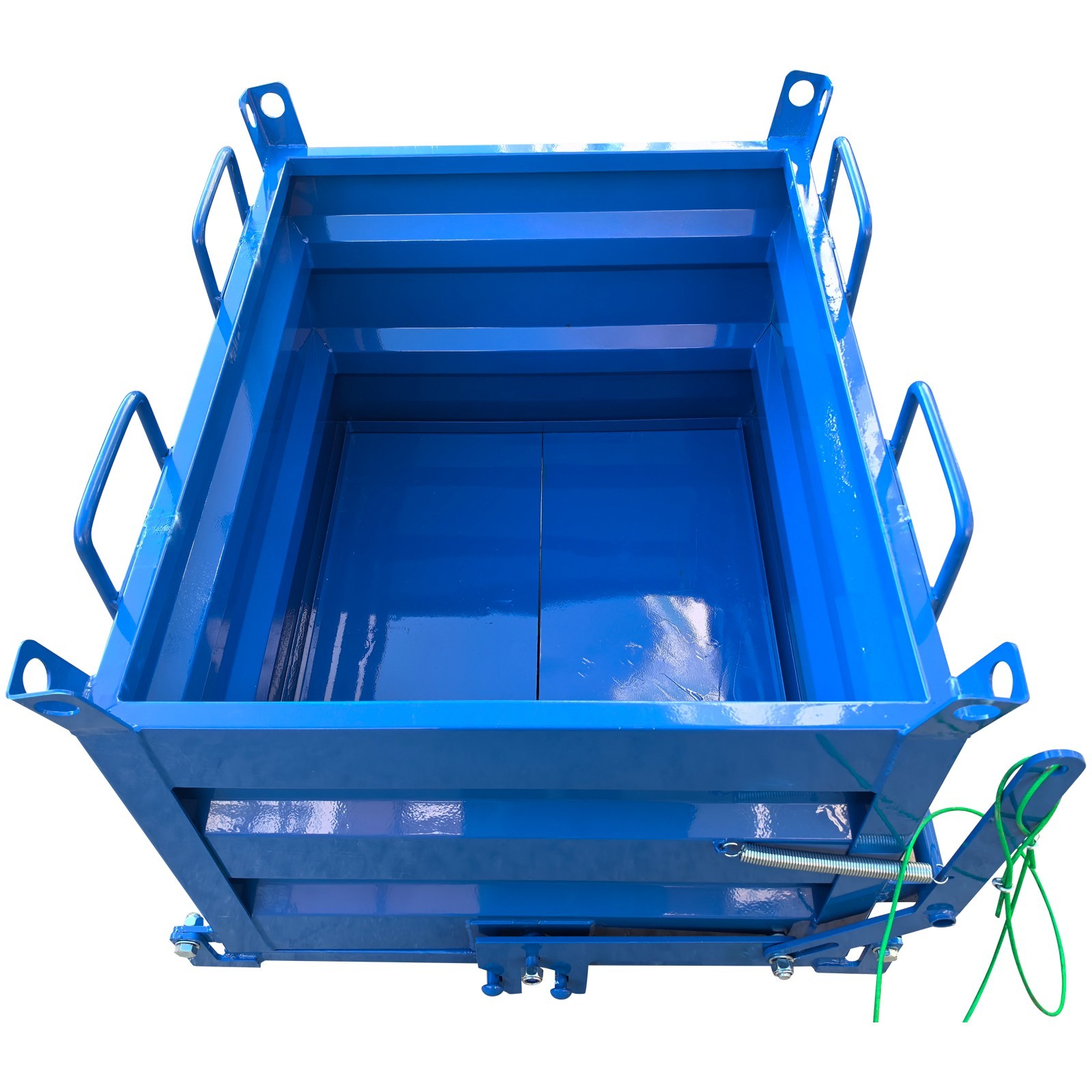 Construction Waste Scrap Bin Self-Dumping Steel Chip Containers for Forklifts