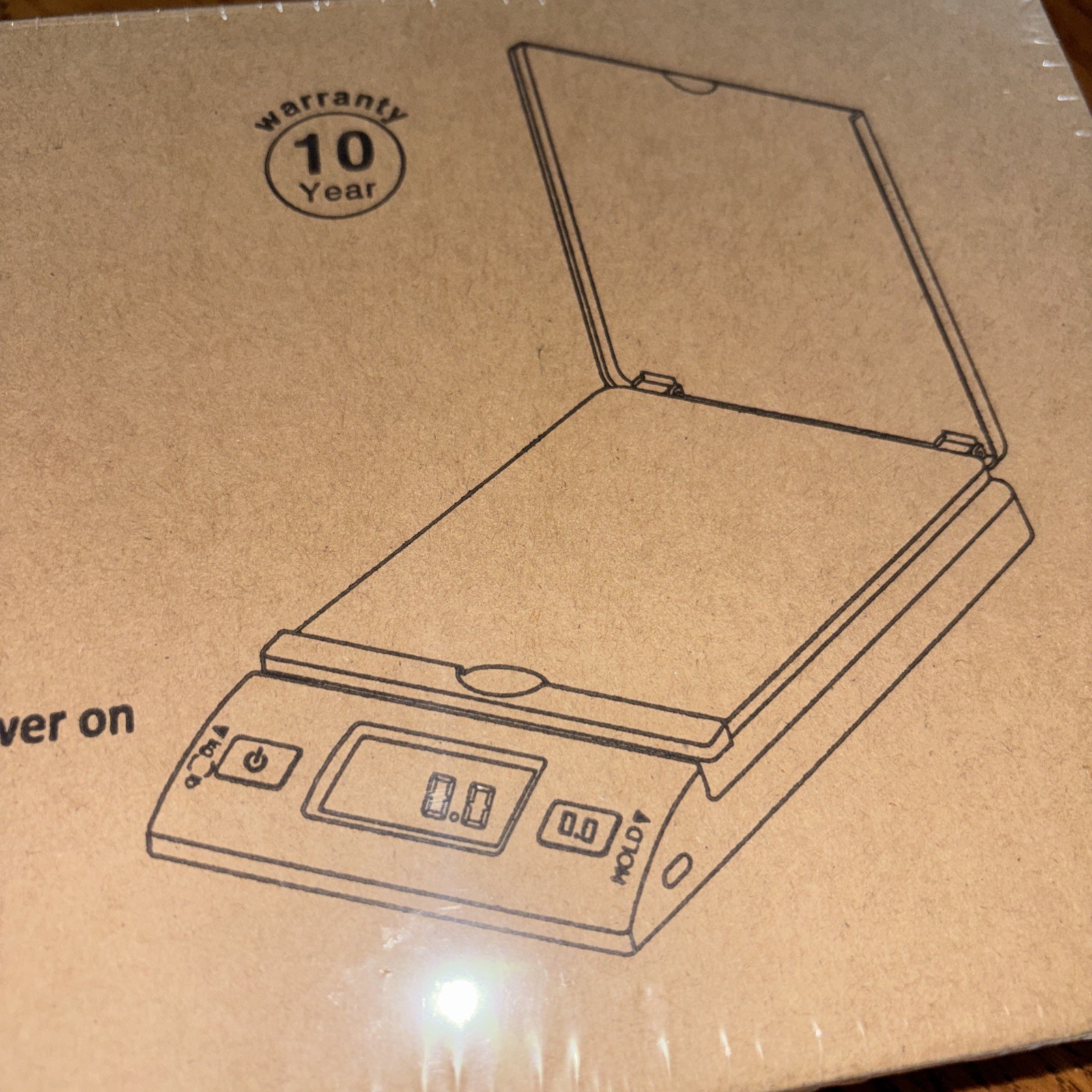 Accuteck W-8250-50bs, 50lb Digital Shipping Postal Scale BRAND NEW w/Adapter
