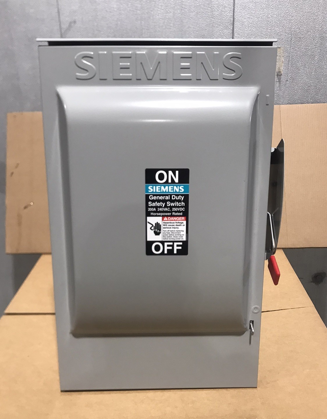 HOUSTON STOCK NEW SIEMENS GF324NRA NON FUSE DISCONNECT 400 AMP 3R FREE SHIPPING