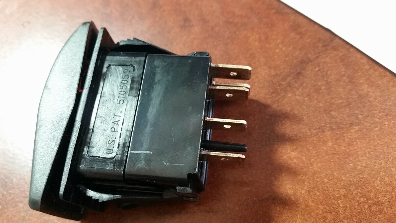 Genuine Onan Cummins 308-1062 Generator Rocker Start Stop Switch amber light