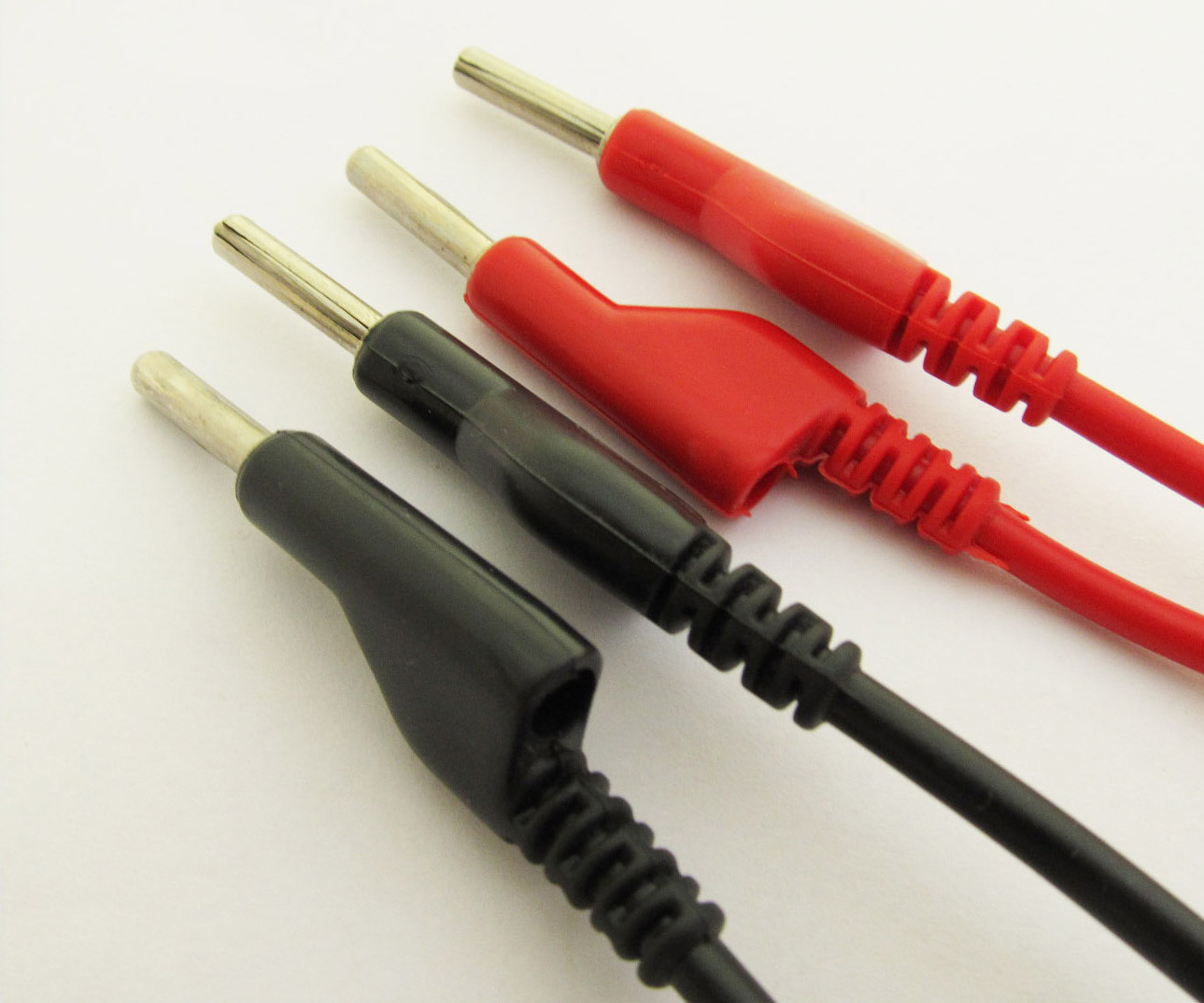 4 pairs Silicone High Voltage 4mm Banana Plug to Banana Plug Test Leads Cable