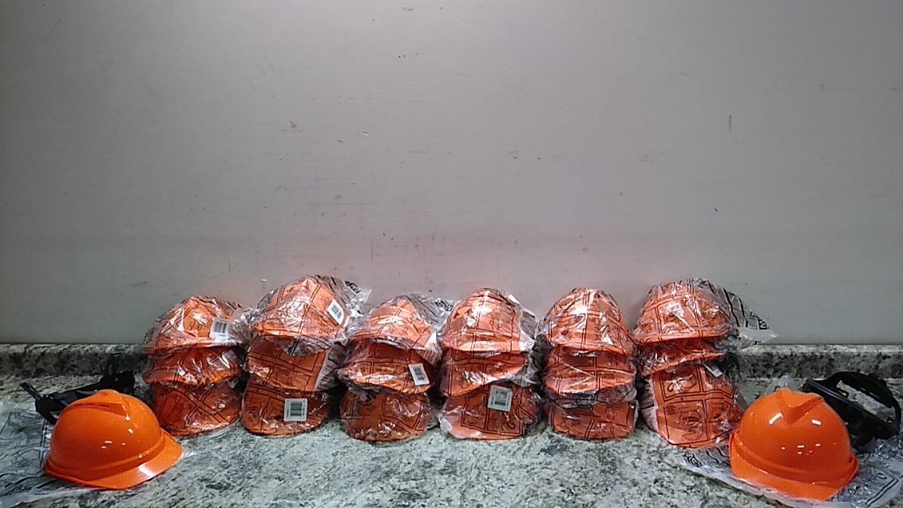 MSA 10034026 20 Pk 6-1/2 to 8 Hat Size Hi-Visibility Orange Hard Hat