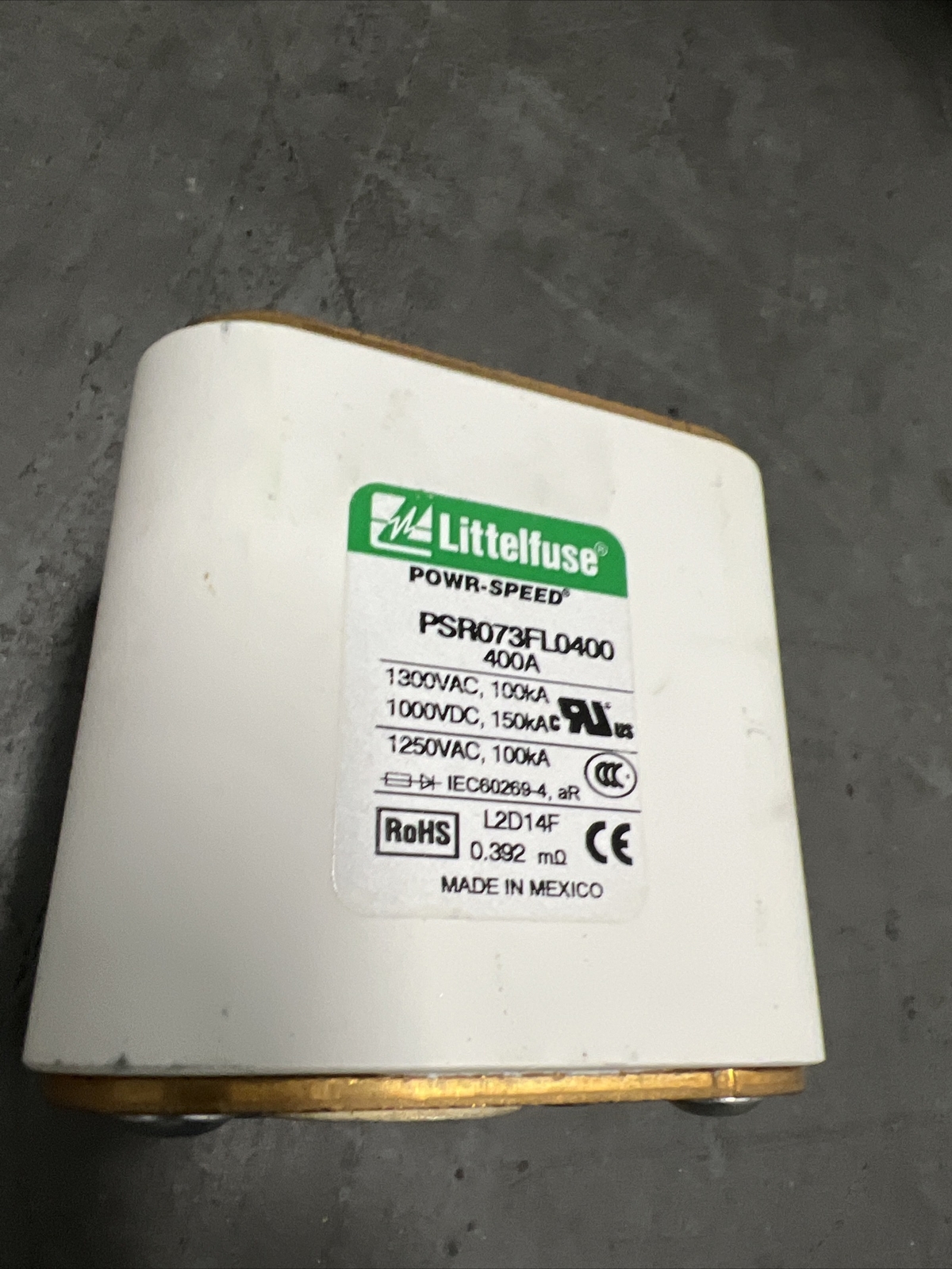Littelfuse Psr073fl0400z Powr-Speed Sqb Size 73 Flush Metric 400A