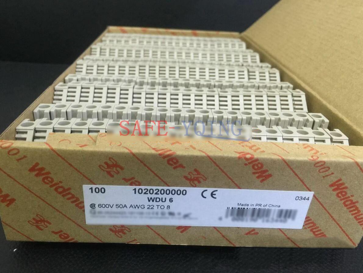 New 100Pcs Weidmuller terminal WDU 6 1020200000 WDU6 Fast delivery