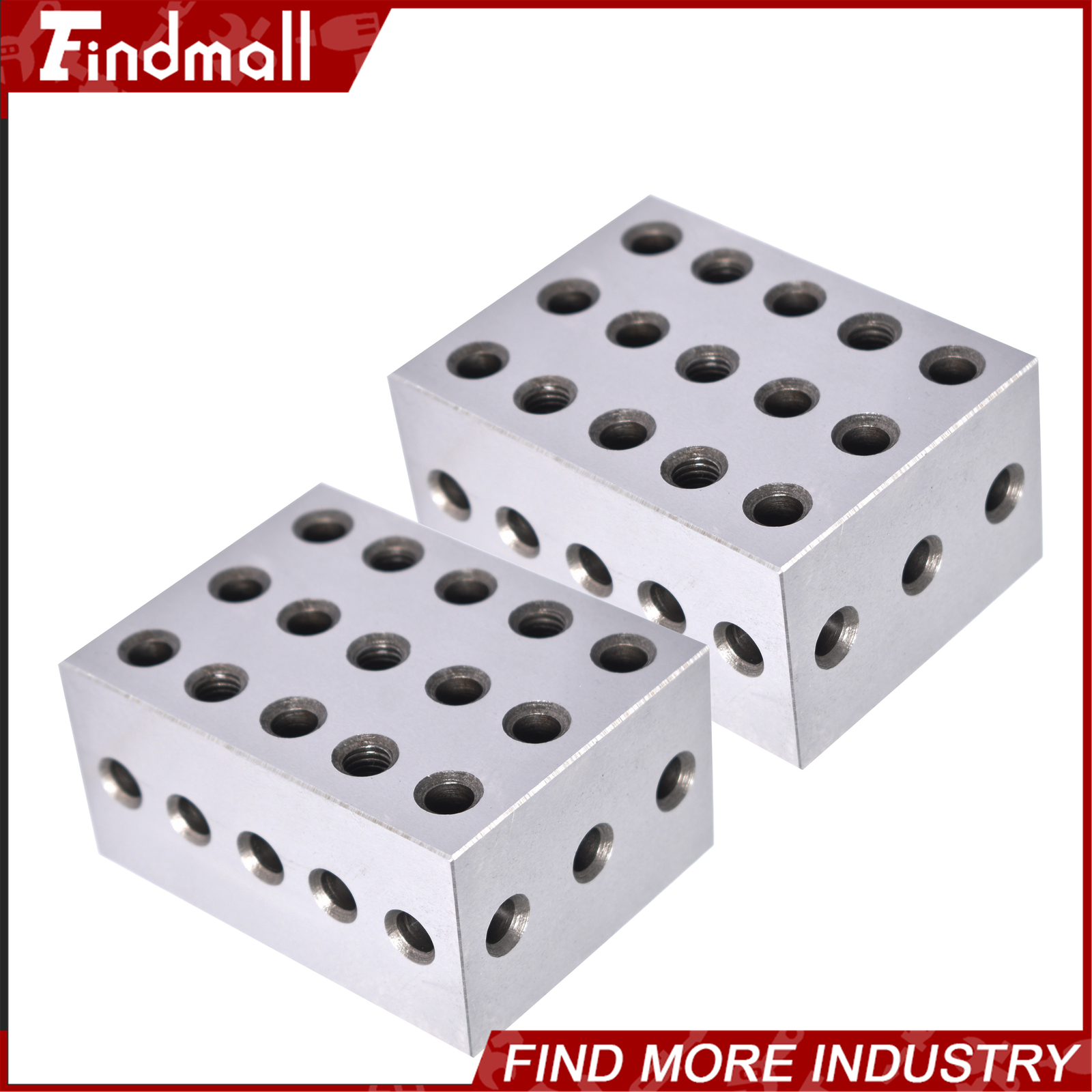 2 Matched Pair Ultra Precision 2-3-4 234 Blocks 23 Holes .0002″ Machinist