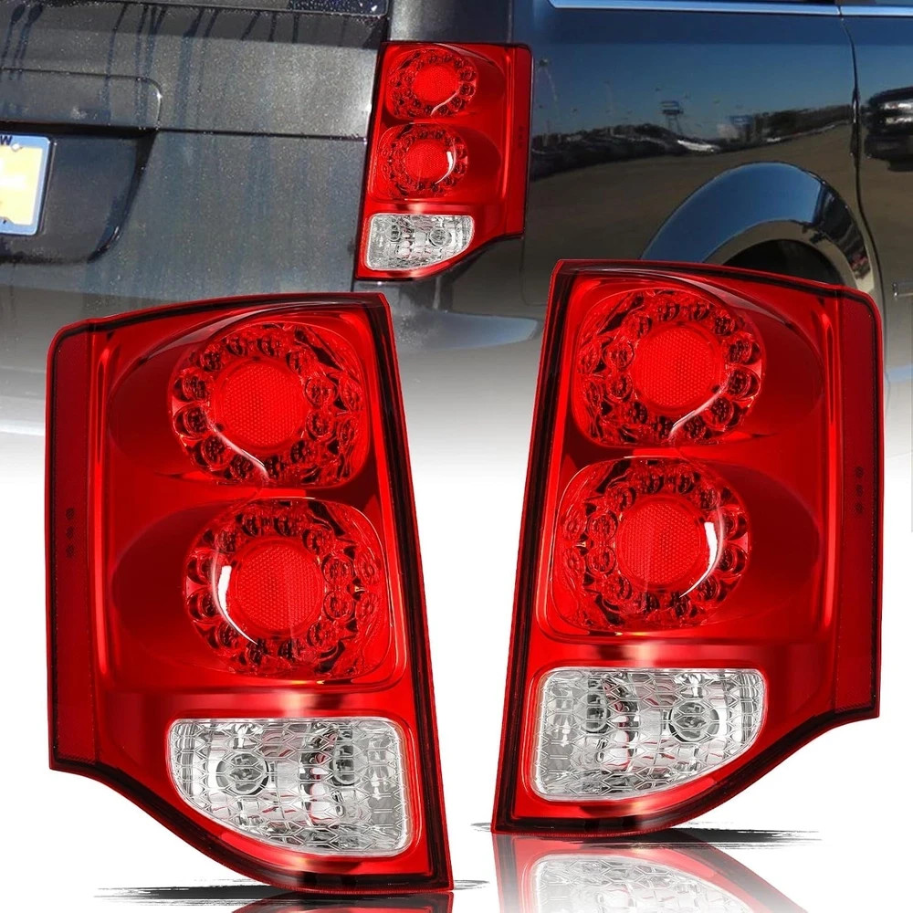 Grand Caravan LED Tail Light 2011-2020 Rear Brake Signal Lamp with Bulbs Pair