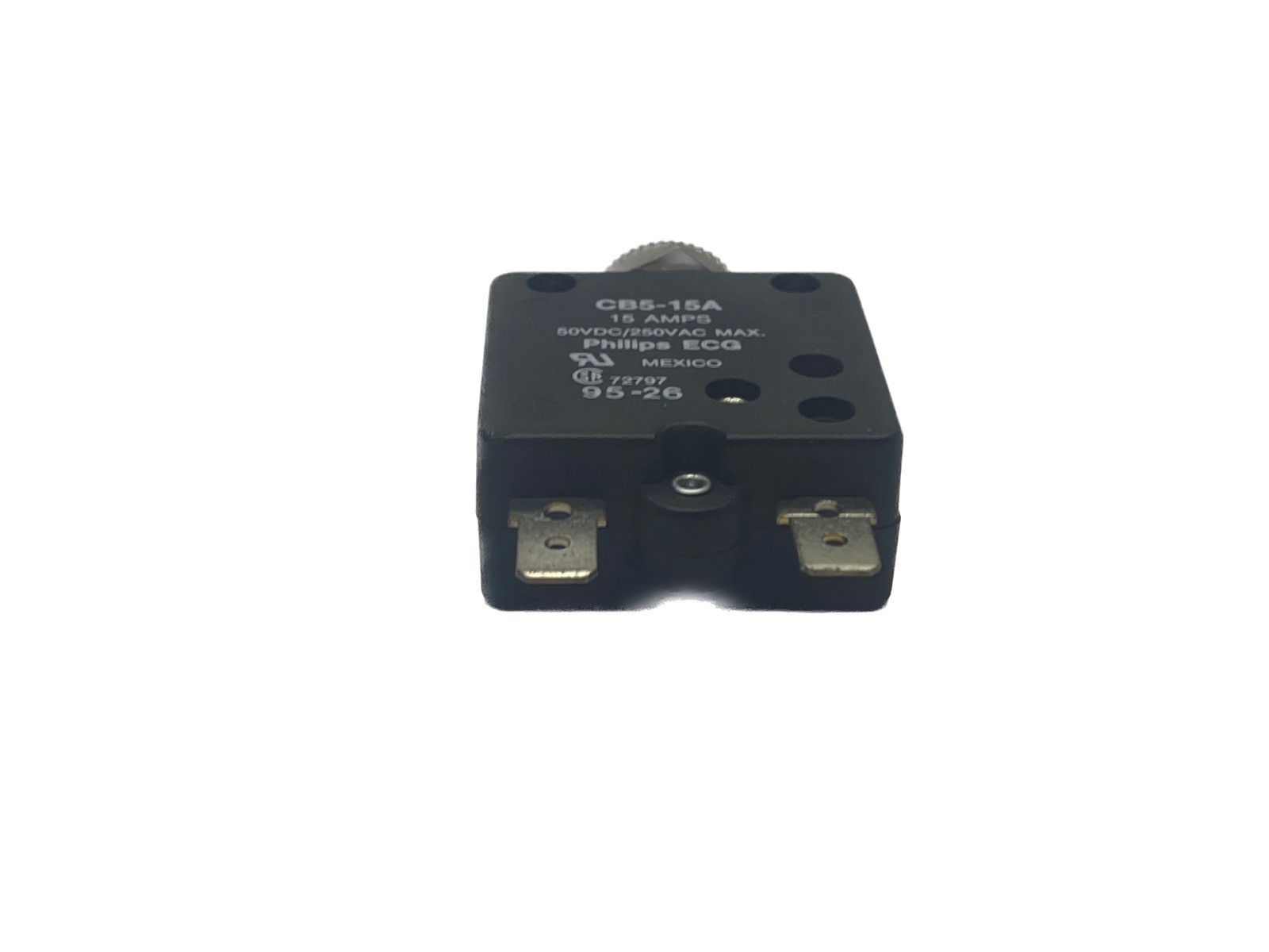 NEW OLD STOCK Philips ECG 50VDC 250VAC Max 15 Amps Circuit Breaker CB5-15A