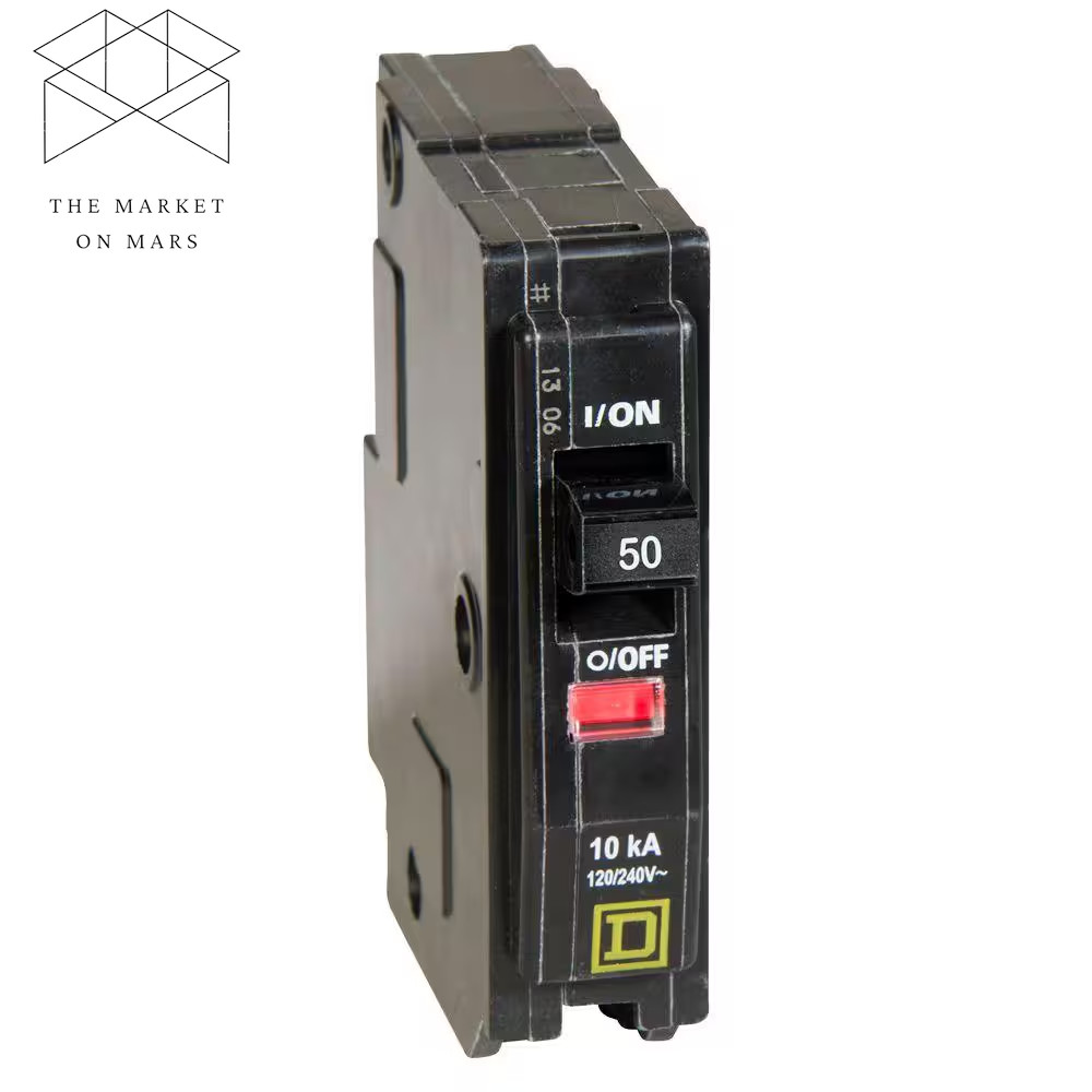Qo 50 Amp Single-pole Circuit Breaker One-pole 120/240 V Non-Neutral Square D