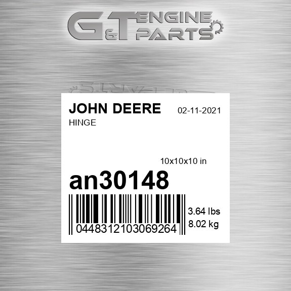 AN30148 HINGE fits JOHN DEERE (Surplus Open Box)