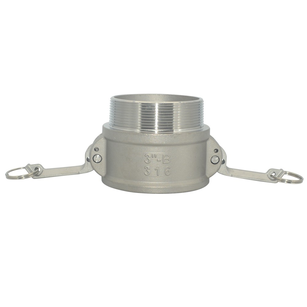 3″ 3 in Type B Camlock Female to Male NPT Stainless Steel 316 Pipe Fitting