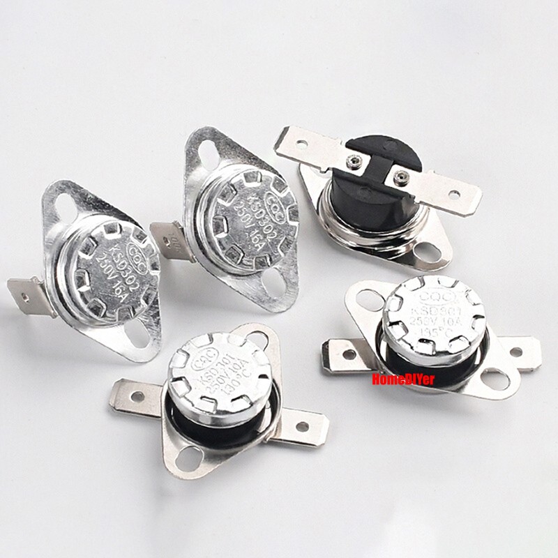 KSD301/302 Temperature Controlled Switch Control Sensor Range 40-200℃ NC/NO 250V