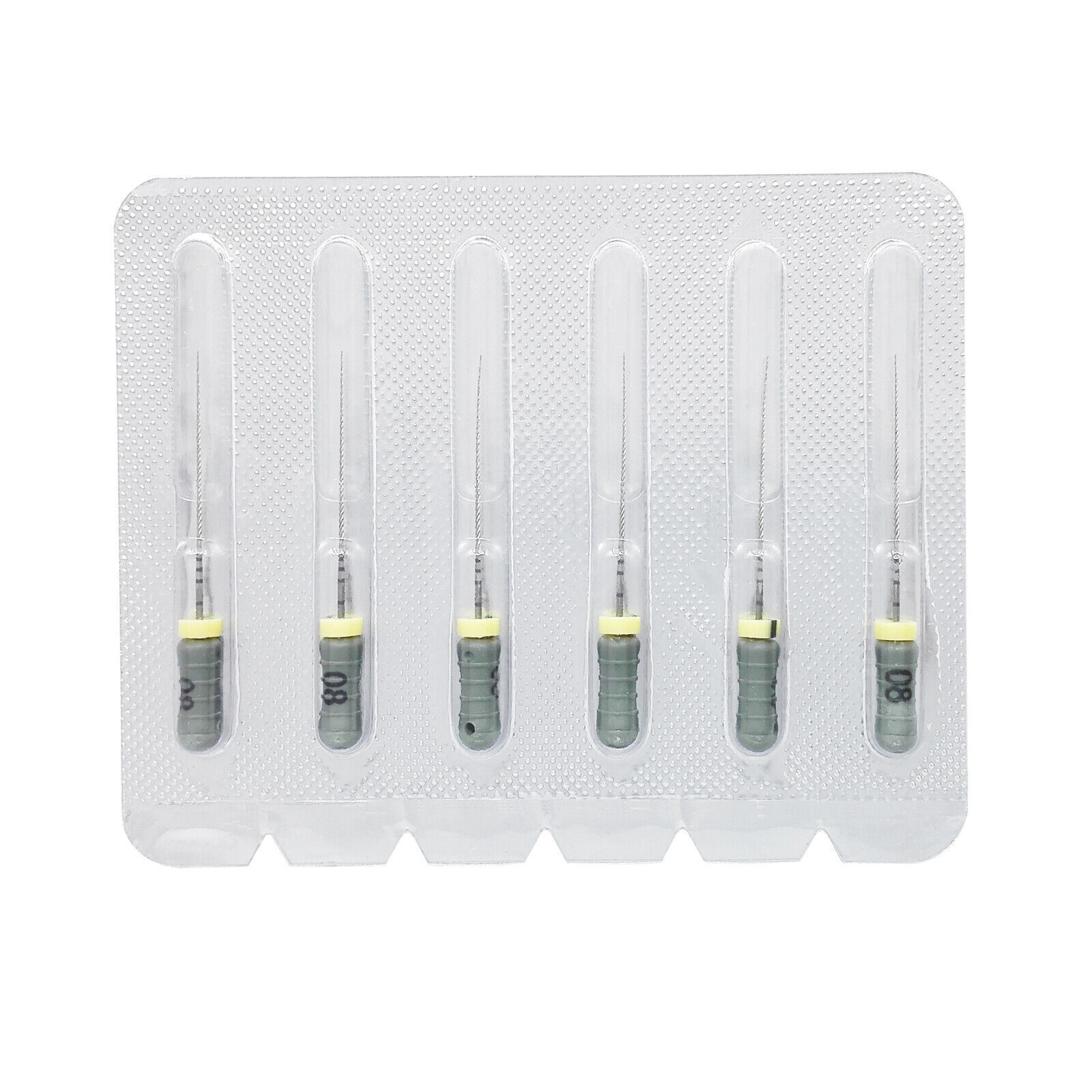 6 Pcs/Pack Dental 21/25mm C-Files Endo Root Canal File Stainless Steel Hand Use