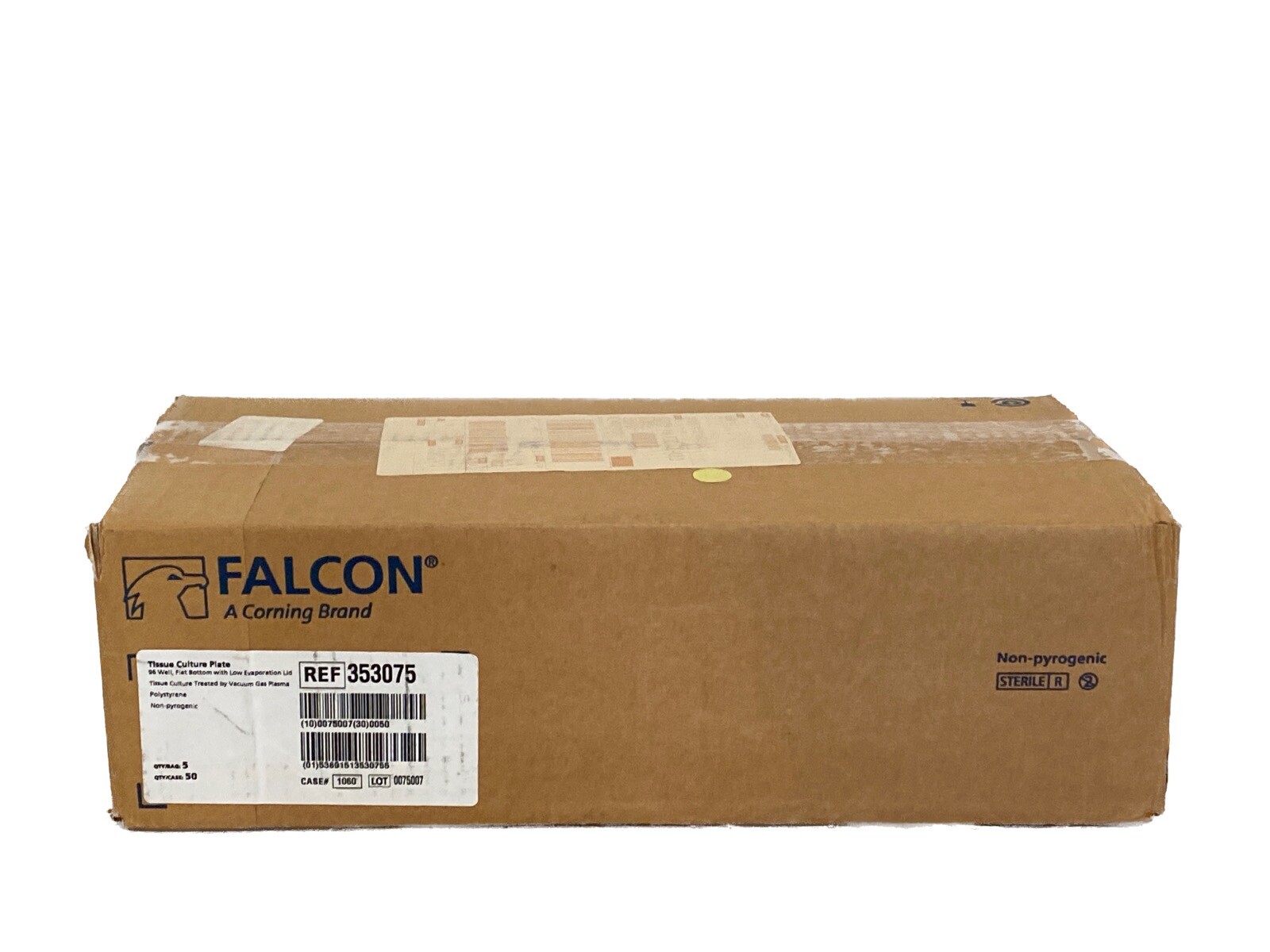 (50/Cs) FALCON 96-Well TC-Treated Culture Microplates w/ Lid F-Bottom 353075