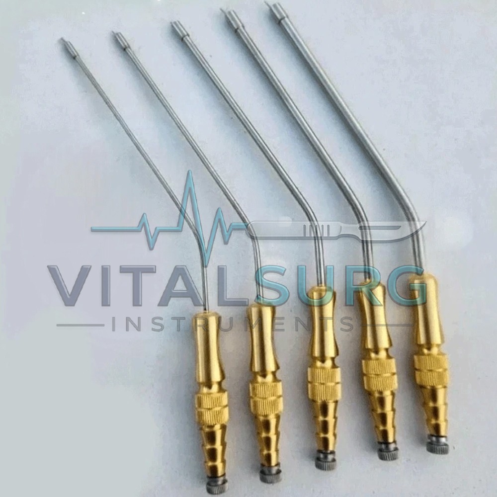 Frazier Suction Tube With Atraumatic Tip 6 To 14FR 5 PCs Set Surgical Instrument