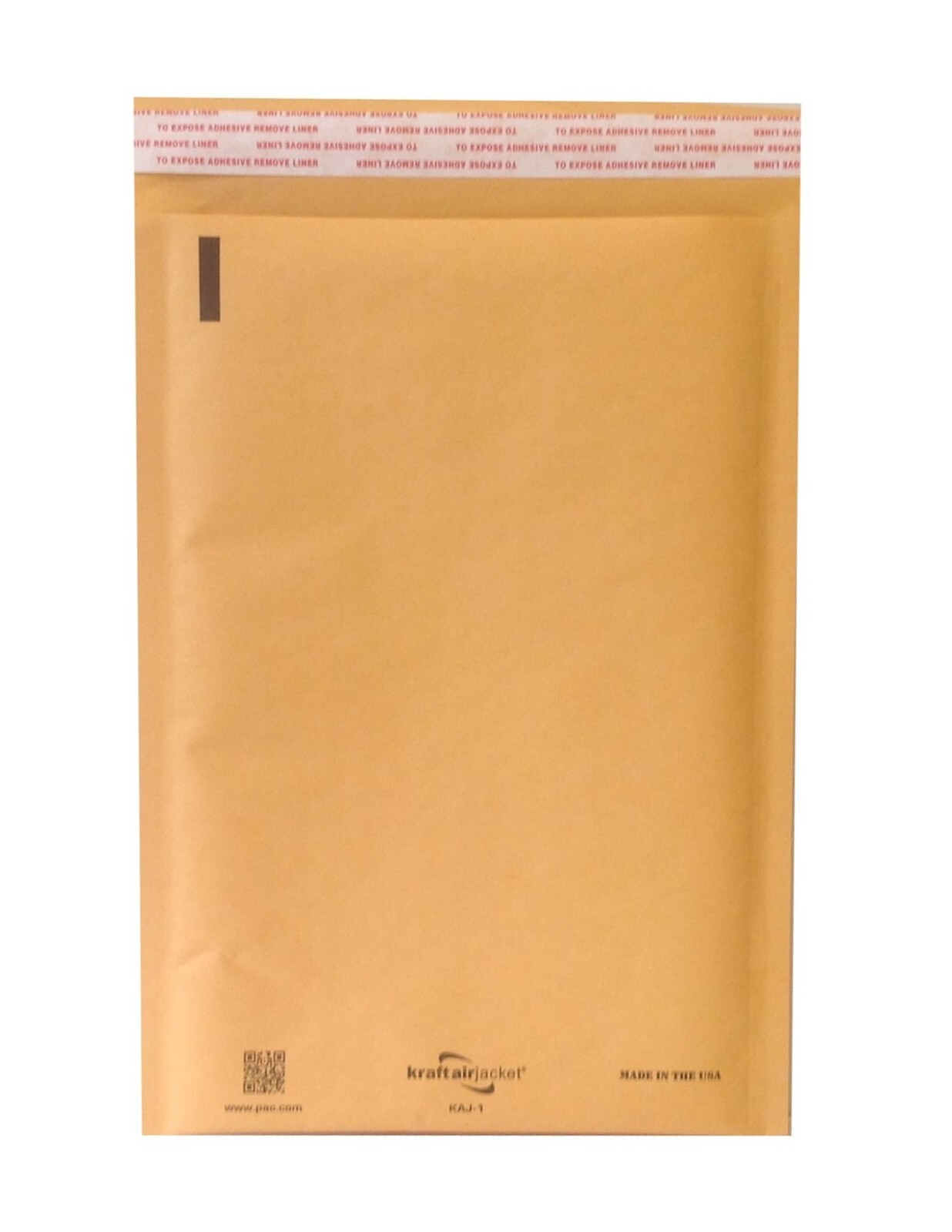 #1 Kraft Air Jacket Bubble Mailer, 7.25″ x 11″ ID, Self-Seal – Case/100