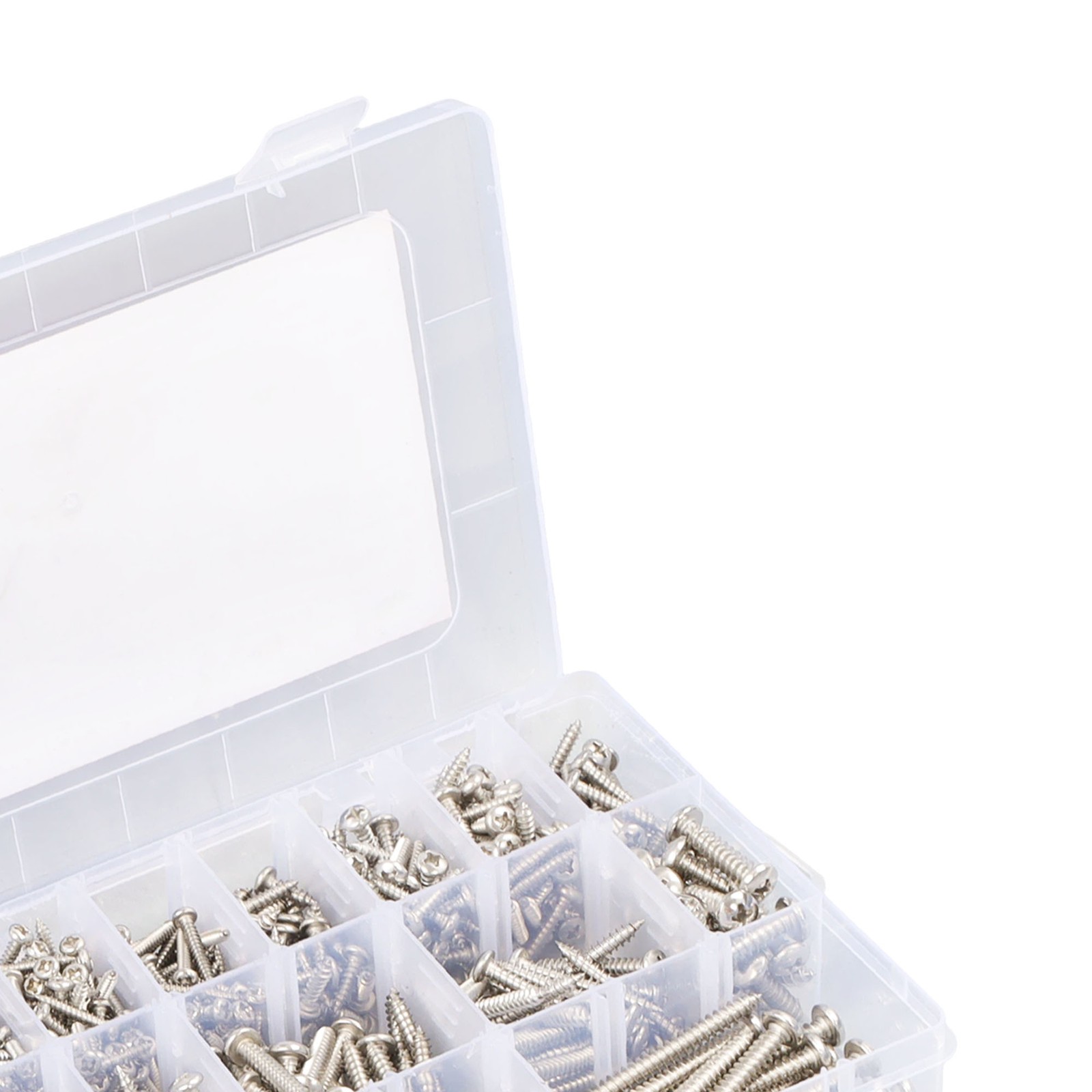780 Pcs Pan Head Sheet Metal Screws Assortment Kit #4#6#8#10 Stainless