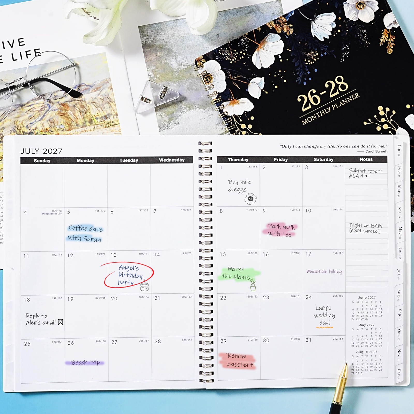 2026-2028 Monthly Planner/Calendar – January 2026 – December 2028, 9” × 11”, …
