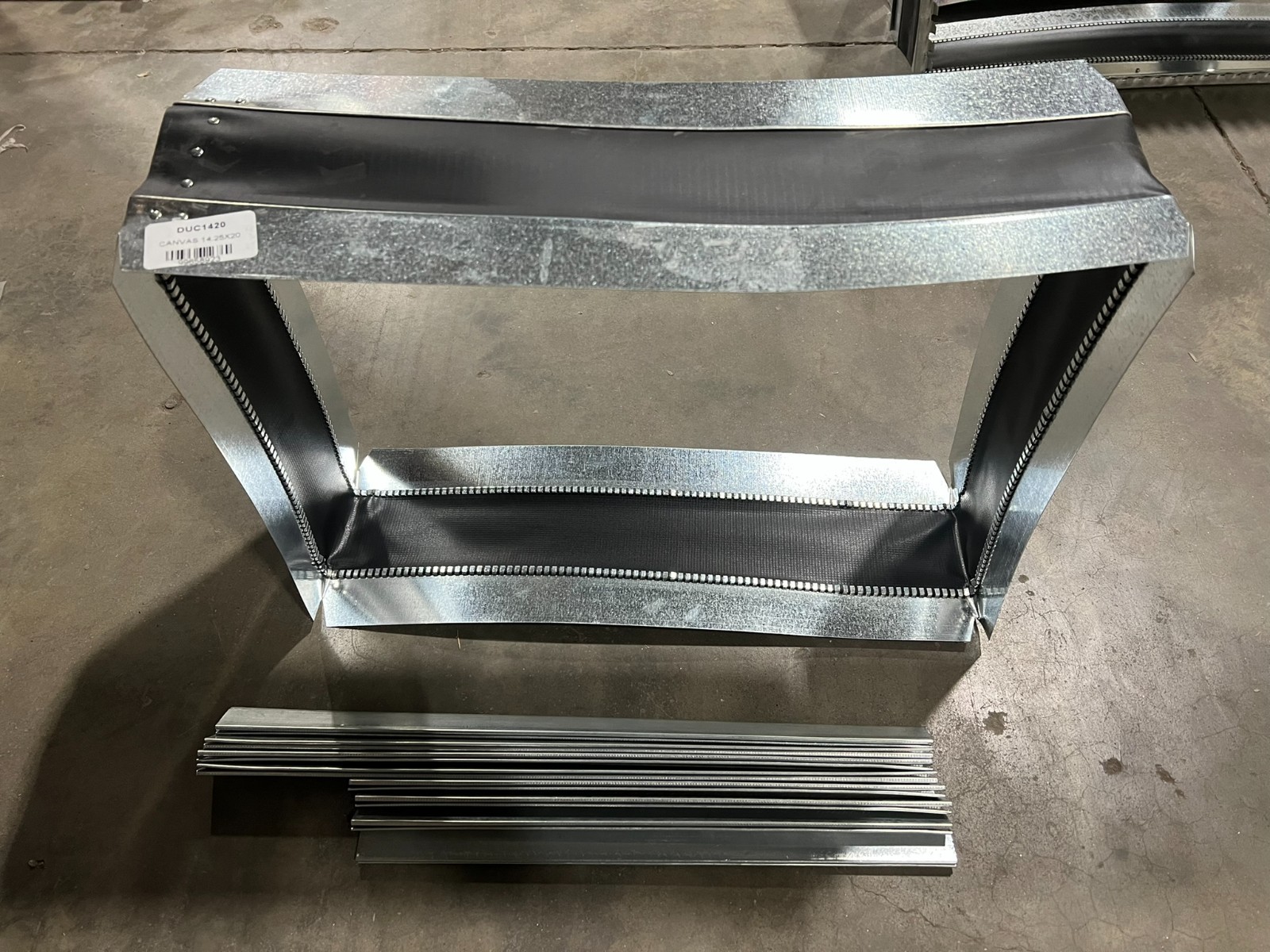 Duct canvas connector
