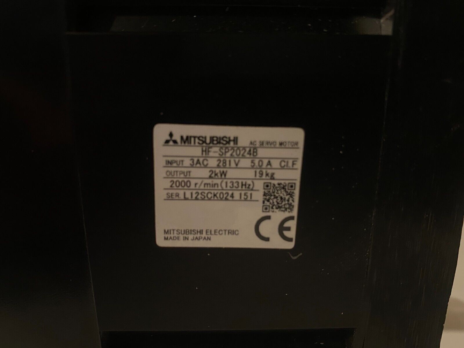 1PC Mitsubishi HF-SP2024B HFSP2024B Servo Motor New Expedited Shipping