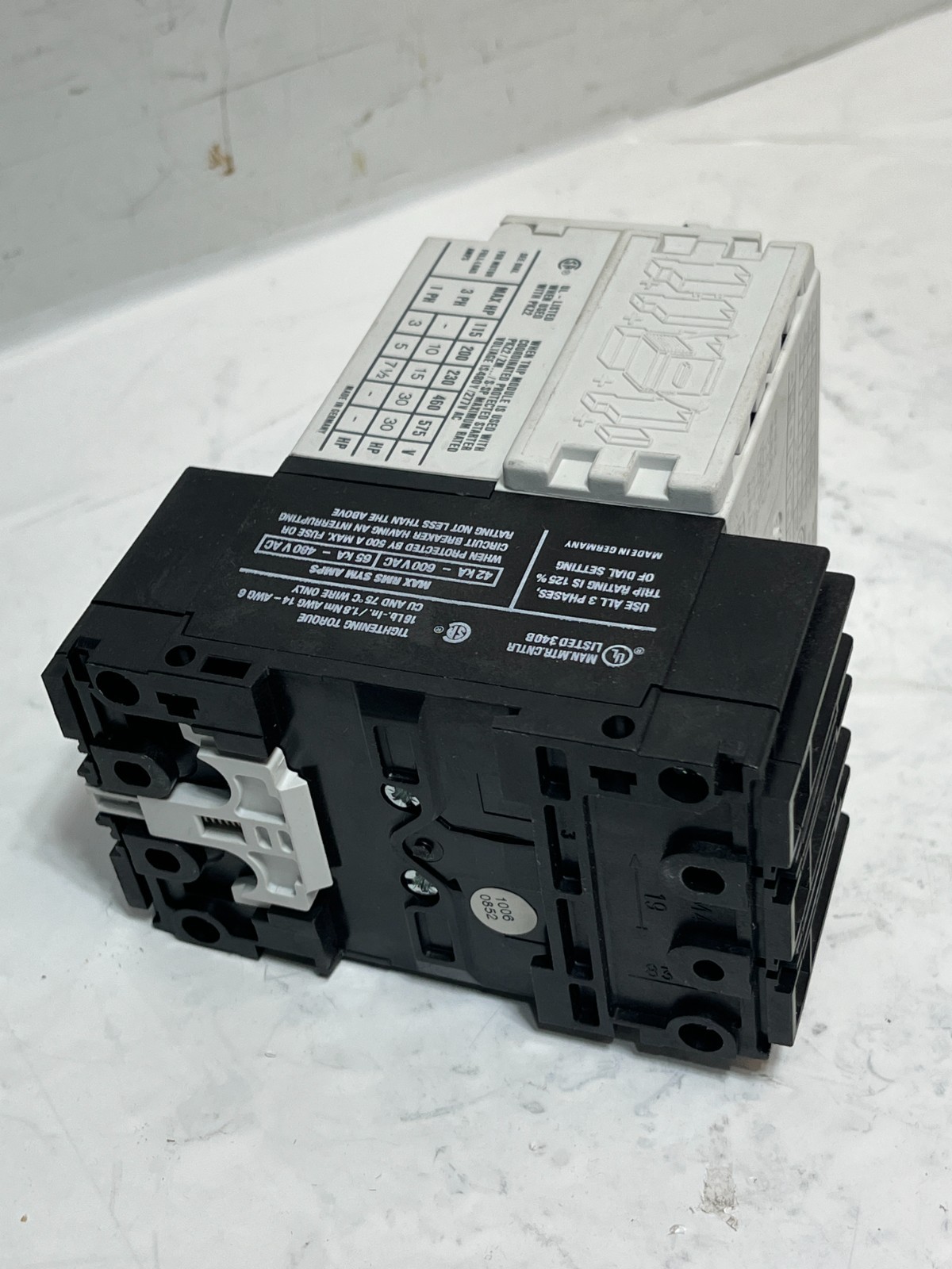 Moeller ZM-40-PKZ2 Motor Starter Protector 480/277V AC