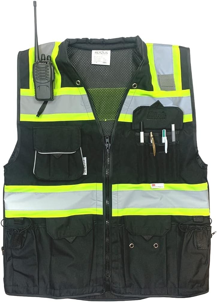 Surveyors Vest L – Black Series with Utility Pockets