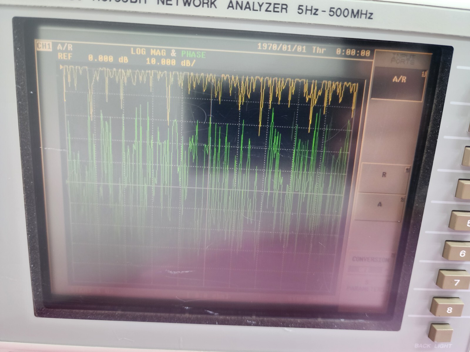 ADVANTEST R3753BH Network Analyzer, 5 Hz to 500 MHz