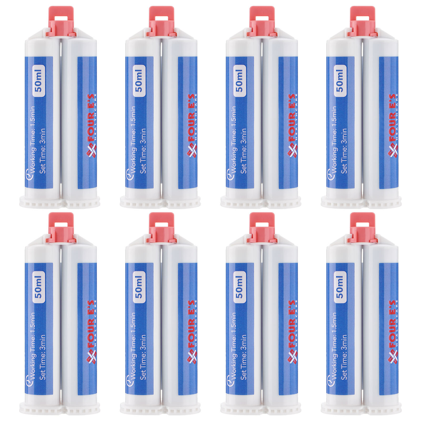 8Pcs Heavy Body Fast Rapid Set Dental Impression Material 50mL Cartridge VPS PVS