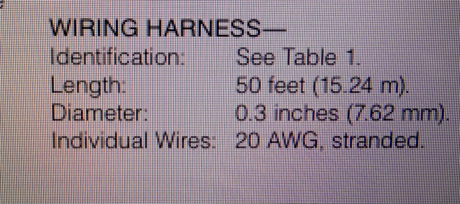 50’ 10C 20awg Shielded w Drain ETFE Cable Aerospace M27500 Style Sensor Cable