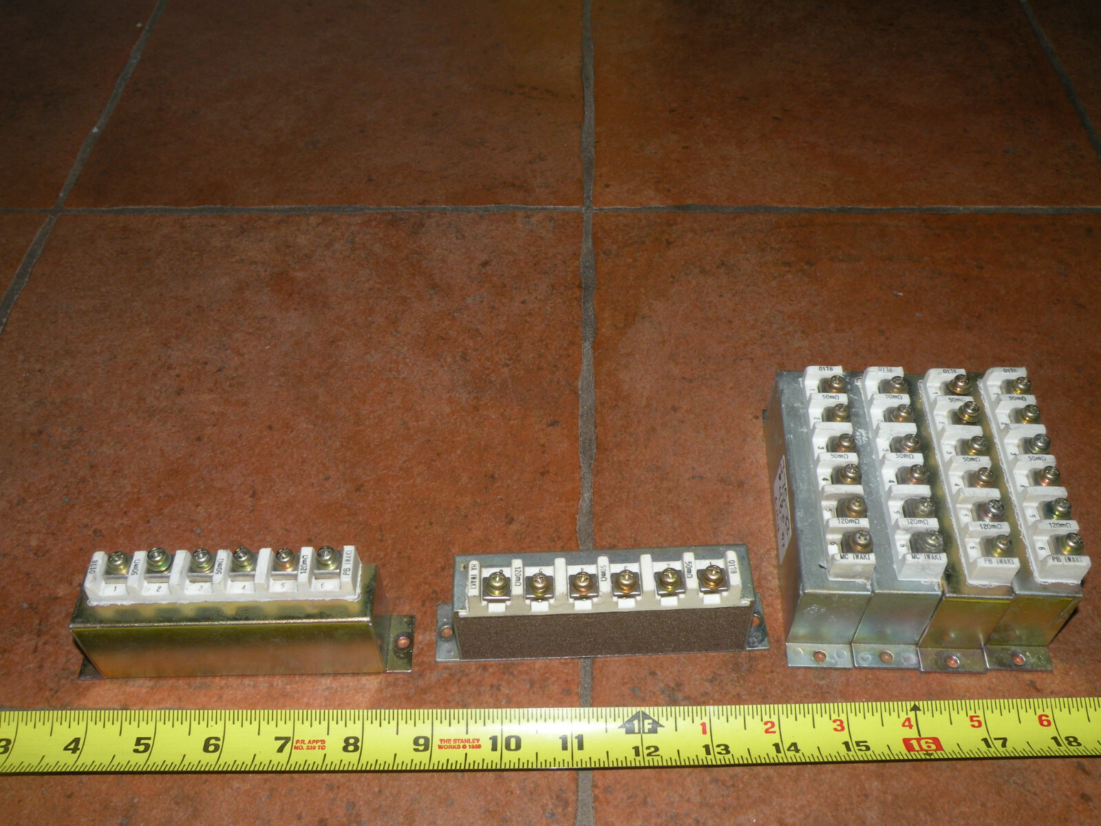 (6) FANUC / IWAKI 0178 RESISTORS 50mΩ & 120mΩ