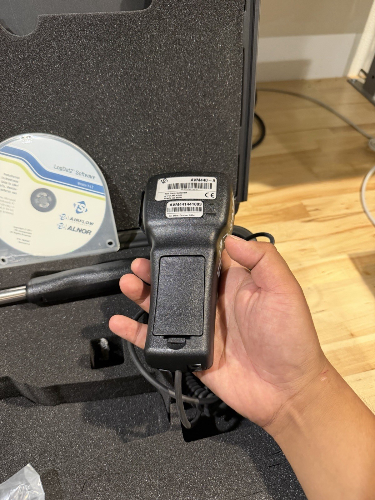 TSI ALNOR AVM440-A VELOMETER THERMAL ANEMOMETER [0–6000 ft/min (0–30 m/s)]