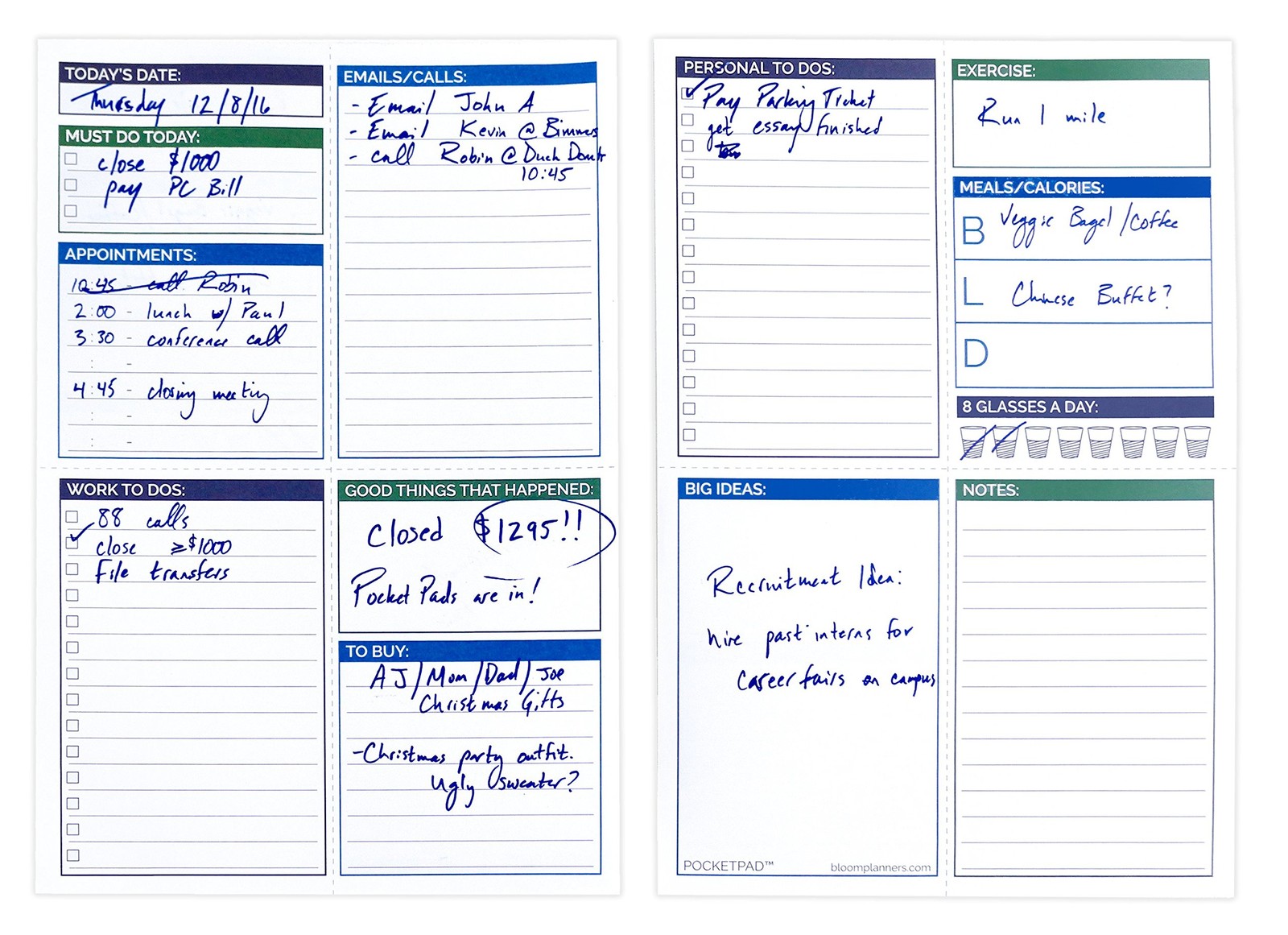 bloom daily planners Pocket Pad – To 6 inches X 9 inches, 6″ x 9″