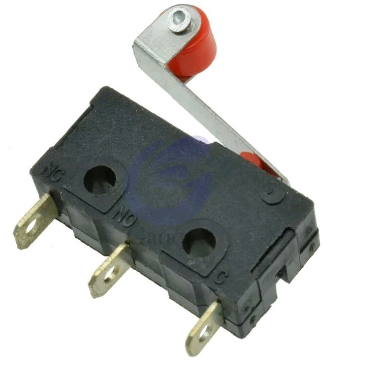 1 Pc KW12-3 Micro Roller Lever Arm Normally Open Close Limit Switch Roller 5A